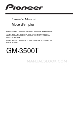 Pioneer GM-3500T Owner's Manual