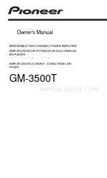 Pioneer GM-3500T Owner's Manual