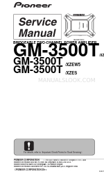 Pioneer GM-3500T/XZES Manual de servicio