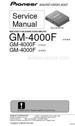 Pioneer GM-4000F/X1R/ES Manuale di manutenzione