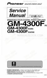 Pioneer GM-4300F - Amplifier Manual de serviço