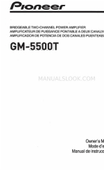 Pioneer GM-5500T Manual del usuario