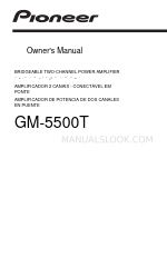 Pioneer GM-5500T Manual del usuario