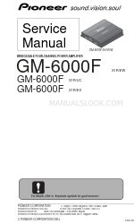 Pioneer GM-6000FX1R/EW Manual de servicio