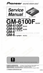 Pioneer GM-6100F Manual de servicio