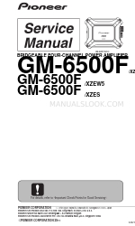 Pioneer GM-6500F/XZES Manual de servicio