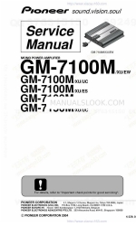 Pioneer GM-7100CN Manual de servicio