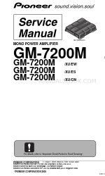 Pioneer GM-7200M/XU/EW Manual de servicio