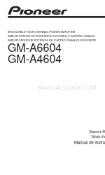 Pioneer GM-A6604 Owner's Manual