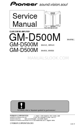 Pioneer GM-D500M Service Manual