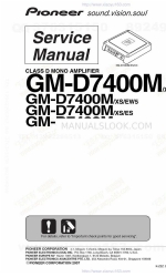 Pioneer GM-D7400M - Amplifier Service-Handbuch