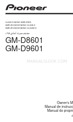 Pioneer GM-D8601 Manual do Proprietário