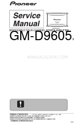 Pioneer GM-D9605 Service Manual