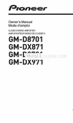 Pioneer GM-DX871 Owner's Manual