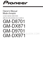 Pioneer GM-DX871 Owner's Manual