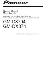 Pioneer GM-DX874 Manual del usuario