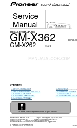 Pioneer GM-X362UCXH Service Manual