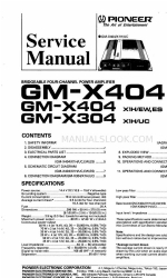 Pioneer GM-X404 Manuale di servizio