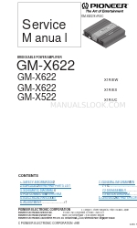 Pioneer GM-X522 X1R/UC Manual de servicio