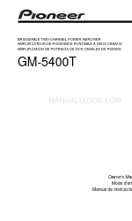 Pioneer GM5400T - Bridgeable Amplifier Manual do Proprietário