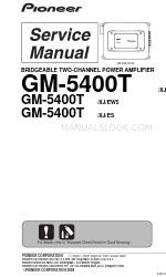 Pioneer GM5400T - Bridgeable Amplifier Manual de serviço