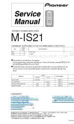 Pioneer IS-21MD Service Manual