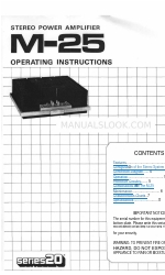 Pioneer M-25 Manual de instrucciones