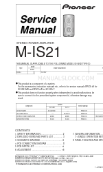 Pioneer M-IS21 Manual de servicio