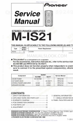 Pioneer M-IS21 Manual de servicio