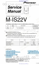 Pioneer M-IS22V Service Manual