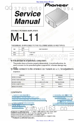 Pioneer M-L11 Manual de serviço