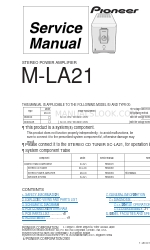 Pioneer M-LA21 Manual de serviço