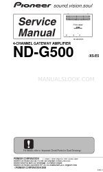 Pioneer ND-G500 - Amplifier Manual de serviço