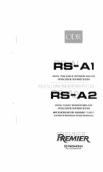 Pioneer ODR PREMIER RS-A1 Owner's Manual