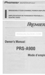 Pioneer Premier PRS-A900 Manual do Proprietário