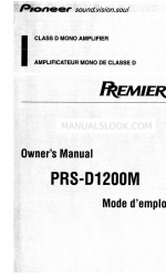 Pioneer PREMIER PRS-D1200M Owner's Manual