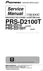 Pioneer Premier PRS-D2100T Manual de serviço