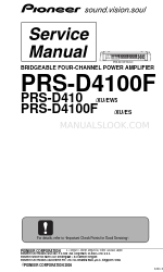 Pioneer PRS-D4100F/XU/UC Manuale di servizio