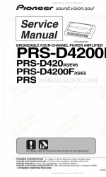 Pioneer PRS-D4200F - Premier Amplifier Manual de serviço