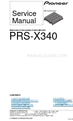 Pioneer PRS-X340 Manuale di servizio