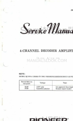 Pioneer QL-600A KLW Service Manual