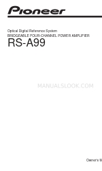 Pioneer RS-A99 Manual del usuario