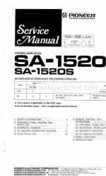 Pioneer SA-1520 Manuale di servizio