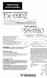 Pioneer SA-1520 Manuale di istruzioni per l'uso