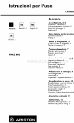 Ariston AVXD 109 Руководство по эксплуатации