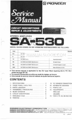 Pioneer SA-530 Manuale di servizio