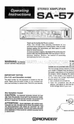 Pioneer SA-570 Manual de Instruções