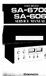 Pioneer SA-606 Manual de servicio