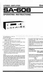 Pioneer SA-608 Manuel d'utilisation