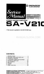 Pioneer SA-V210 Manual de servicio